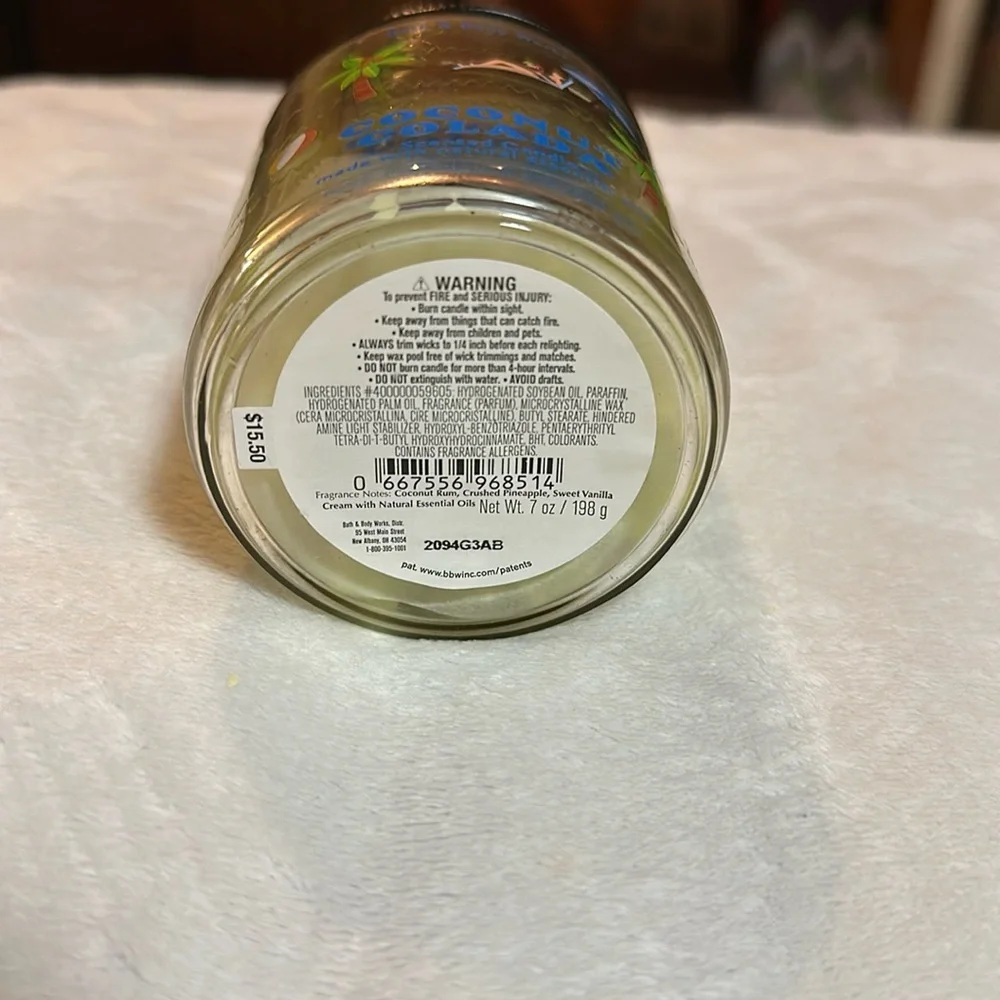 Bath & Body Works Coconut Colada Hand Poured Wax Melts